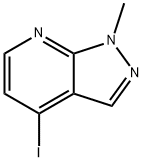 1H-Pyrazolo[3,4-b]pyridine, 4-iodo-1-methyl- 化学構造式