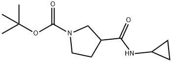 1-Pyrrolidinecarboxylic acid, 3-[(cyclopropylamino)carbonyl]-, 1,1-dimethylethyl ester|