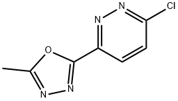 3-Chloro-6-(5-methyl-1,3,4-oxadiazol-2-yl)pyridazine 化学構造式