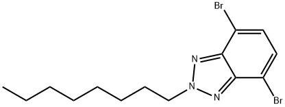 4,7-二溴-2-辛基-2H-苯并三唑, 960509-83-5, 结构式