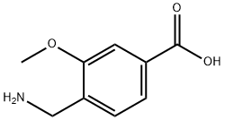 4-氨甲基-3-甲氧基苯甲酸 结构式