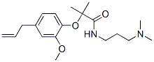 N-(3-dimethylaminopropyl)-2-(2-methoxy-4-prop-2-enyl-phenoxy)-2-methyl -propanamide Structure