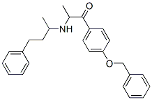 1-[4-(BENZYLOXY)PHENYL]-2-[(4-PHENYLBUTAN-2-YL)AMINO]PROPAN-1-ONE|