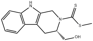 methyl 1,2,3,4-tetrahydro-3-hydroxymethyl-beta-carboline-2-carbodithioate 结构式