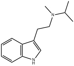 N-メチル-N-イソプロピルトリプタミン 化学構造式
