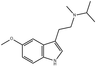 3-[2-[メチル(イソプロピル)アミノ]エチル]-5-メトキシ-1H-インドール 化学構造式