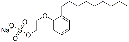 sodium 2-(nonylphenoxy)ethyl sulphate,96097-15-3,结构式