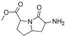 1H-Pyrrolizine-3-carboxylicacid,6-aminohexahydro-5-oxo-,methylester,,96124-36-6,结构式