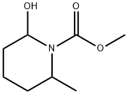 1-Piperidinecarboxylic  acid,  2-hydroxy-6-methyl-,  methyl  ester,96133-56-1,结构式