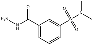 3-HYDRAZINOCARBONYL-N,N-DIMETHYL-BENZENESULFONAMIDE Struktur