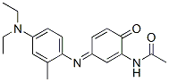 N-[3-[[4-(二乙基氨基)-2-甲基苯基]亚氨基]-6-氧代-1,4-环己二烯-1-基乙酰胺, 96141-86-5, 结构式