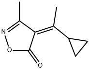 5(4H)-Isoxazolone,4-(1-cyclopropylethylidene)-3-methyl-,(Z)-(9CI) 结构式