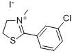Thiazolium, 4,5-dihydro-2-(3-chlorophenyl)-3-methyl-, iodide,96160-04-2,结构式