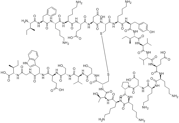 SEMINAL PLASMA INHIBIN (67-94) (HUMAN) 结构式