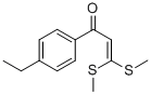 1-(4-ETHYL-PHENYL)-3,3-BIS-METHYLSULFANYL-PROPENONE Structure