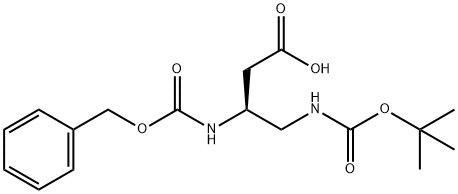 NΓ-BOC-NΒ-Z-D-3,4-二氨基丁酸, 96186-30-0, 结构式