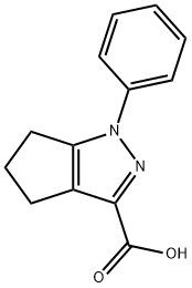 1-苯基-1H,4H,5H,6H-环戊烷并[C]吡唑-3-羧酸, 96197-36-3, 结构式