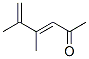 3,5-Hexadien-2-one, 4,5-dimethyl-, (E)- (9CI) Structure