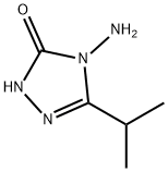 4-氨基-3-异丙基-1,2,4-三唑啉-5-酮,96240-10-7,结构式