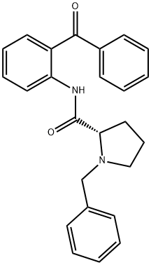 (R)-2- [N'-(N-苄基脯氨酰)氨基]二苯甲酮,96293-17-3,结构式