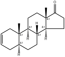 5α-アンドロスタ-2-エン-17-オン 化学構造式