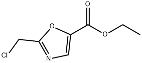 2-(クロロメチル)オキサゾール-5-カルボン酸エチル 化学構造式