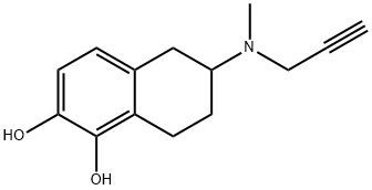 1,2-NAPHTHALENEDIOL, 5,6,7,8-TETRAHYDRO-6-(METHYL-2-PROPYNYLAMINO)-, HYDROBROMIDE 结构式