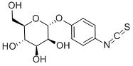 Α-D-マンノピラノシルフェニルイソチオシアナート 化学構造式