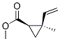 Cyclopropanecarboxylic acid, 2-ethenyl-2-methyl-, methyl ester, trans- (9CI) Structure