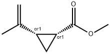 Cyclopropanecarboxylic acid, 2-(1-methylethenyl)-, methyl ester, cis- (9CI) 结构式