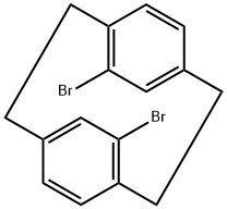 4,16-ジブロモ[2.2]パラシクロファン 化学構造式