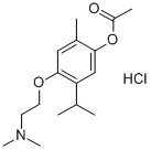 4-(2-二甲氨基乙氧基)-5-异丙基-2-甲基酯盐酸盐, 964-52-3, 结构式