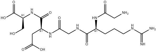 GLY-ARG-GLY-ASP-SER 化学構造式