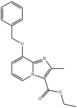 8-BENZYLOXY-2-METHYL-IMIDAZO[1,2-A]PYRIDINE-3-CARBOXYLIC ACID ETHYL ESTER Structure