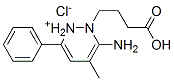 2-(carboxy-3'-propyl)-3-amino-4-methyl-6-phenylpyridazinium chloride Structure