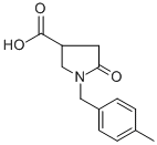 1-(4-メチルベンジル)-5-オキソピロリジン-3-カルボン酸 化学構造式
