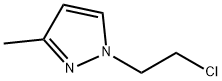 1-(2-クロロエチル)-3-メチル-1H-ピラゾール 化学構造式