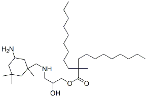 3-[[(5-amino-1,3,3-trimethylcyclohexyl)methyl]amino]-2-hydroxypropyl 2-methyl-2-nonylundecanoate|