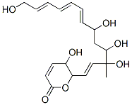 5,6-Dihydro-5-hydroxy-6-(3,4,6,13-tetrahydroxy-3-methyl-1,7,9,11-tridecatetrenyl)-2H-pyran-2-one,96513-88-1,结构式