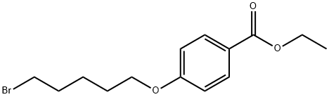 Ethyl 4-(5-bromopentyloxy)benzoate 化学構造式