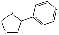 Pyridine,  4-(1,3-dioxolan-4-yl)- Structure