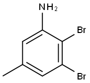 5-Methyl-2,3-dibromobenzenamine Structure