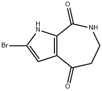 2-溴-6,7-二氢-1H,5H-吡咯并[2,3-C]氮杂烷-4,8-二酮,96562-96-8,结构式