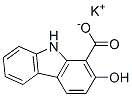 potassium 2-hydroxycarbazole-1-carboxylate 化学構造式