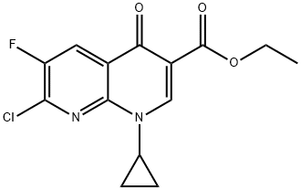 7-Chloro-1-cyclopropyl-6-fluoro-1,4-dihydro-4-oxo-1,8-naphthyridine-3-carboxylic Acid Ethyl Ester|环丙基萘啶羧酸乙酯