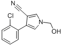 4-(2-CHLOROPHENYL)-1-(HYDROXYMETHYL)-1H-PYRROLE-3-CARBONITRILE Structure