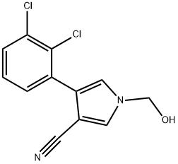 4-(2,3-DICHLOROPHENYL)-1-(HYDROXYMETHYL)-1H-PYRROLE-3-CARBONITRILE,96572-03-1,结构式