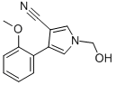 1-(HYDROXYMETHYL)-4-(2-METHOXYPHENYL)-1H-PYRROLE-3-CARBONITRILE,96572-04-2,结构式