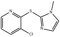 3-Chloro-2-(1-methyl-1H-imidazol-2-ylsulfanyl)-pyridine Structure