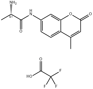 L-アラニン-7-アミド-4-メチルクマリン TRIFLUOROACETATE SALT 化学構造式